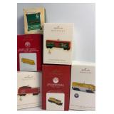 Collection of Hallmark Train Keepsake Ornaments -