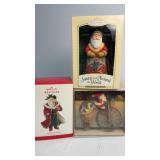 Collection of Hallmark Santa Keepsake Ornaments -