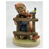 Girl w Bird at Fence Hummel Figurine #203 3/0 4"