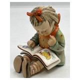 Hummel Girl Reading Book Figurine #8 4"