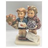 Hummel Valentine Children w/ Letter & Flowers 6.5"