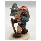 Hummel Boy w Mushrooms Figurine 5.25"