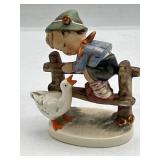 Hummel Boy w Goose Fence Figurine #195 2/0 4"