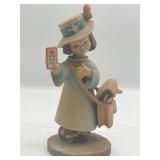 Anri Ferrandiz Girl w Valentine Card Figurine 6"