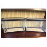 Two Glass Display Cases Or Terrariums