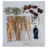 Vintage Cake Toppers Or Small Toys