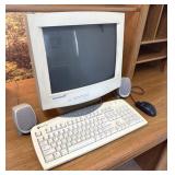 MagView Computer Monitor & Gateway Keyboard Lot