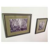 Framed Forest Photo Print Pair Backpacker Travels