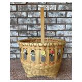 Woven Button Sewing Basket