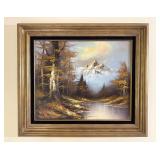 Mountain Landscape Oil Painting