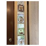Suncatchers Stained Glass Dried Flowers Lot of 4