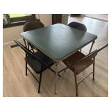 Card Table & Folding Chairs +