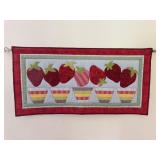 Strawberry Quilt Wall Hanging