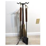 Fireplace Tool Set Wood Handles