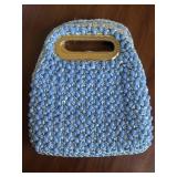 Beaded Raffia Vintage Clutch Handbag