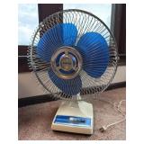 Galaxy Blue Blade Vintage Electric Fan