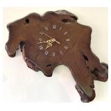 Live Edge Wood Wall Clock