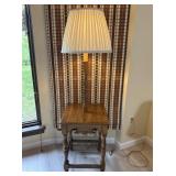 Ethan Allen Wood Side Table Floor Lamp