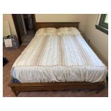 Mid Century Modern Bed & Mattress Double Full