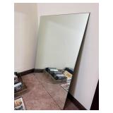 Large Frameless Wall Mirror