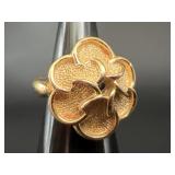 Trifari Vintage Flower Cocktail Ring