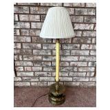 Brass Table Lamp With Shade