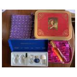 Perfume Bottle, Purse & Tin Collection. Miniature