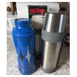 Thermos & Aladdin Vacuum Bottle Pair