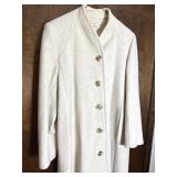 Vintage Kay Boys Cream Wool Ladies Coat