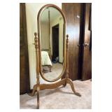 Thomasville Oak Cheval Dressing Mirror