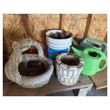 Concrete Planters & Watering Cans