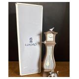 Lladro Time To Share Porcelain Clock In Box