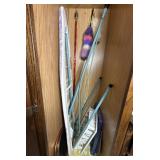 Ironing Board & Cleaning Tools In Cabinet