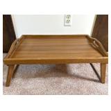 Teak Wood Bed Tray Table Breakfast Stand