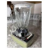 Vintage Sears Blender Chrome & Avocado Green