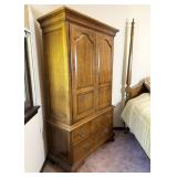 Thomasville Oak Armoire Dresser