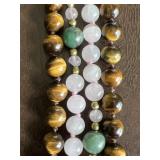 Tigerï¿½s Eye, Rose Quartz & Adventurine Stone