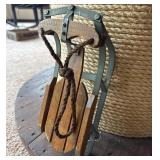 Miniature Wood Sled Old Fashioned Decor