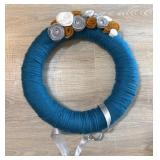 Yarn Wrapped Floral Wreath