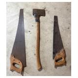 Hand Saw & Axe Trio