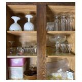 Glassware & Kitchen Storage Lot