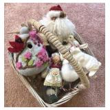 Holiday Decor Basket Lot