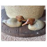 Carved Wood Duck Pair J. Buck Maine