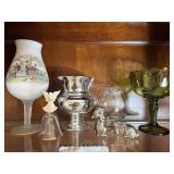 Decorative Glass & Metal Vase Lot