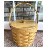 Longaberger Basket Maple Wood Top