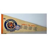 Detroit Tigers 1984 Champions Pennant w Botton