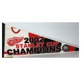 Red Wings 2002 Stanley Cup Champions Pennant