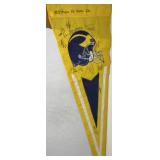Michigan Signed Pennant 14x34.5"