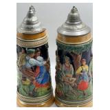 German Beer Steins 1807 & 1204