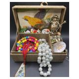 Jewelry Collection In Vintage Box